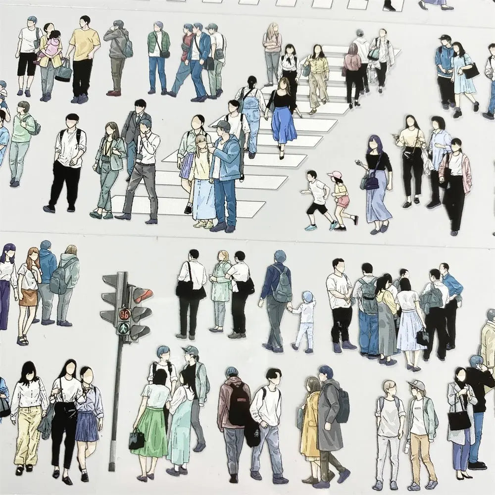 Crosswalk Crowd PET Tape - Shroomi