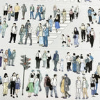 Crosswalk Crowd PET Tape - Shroomi