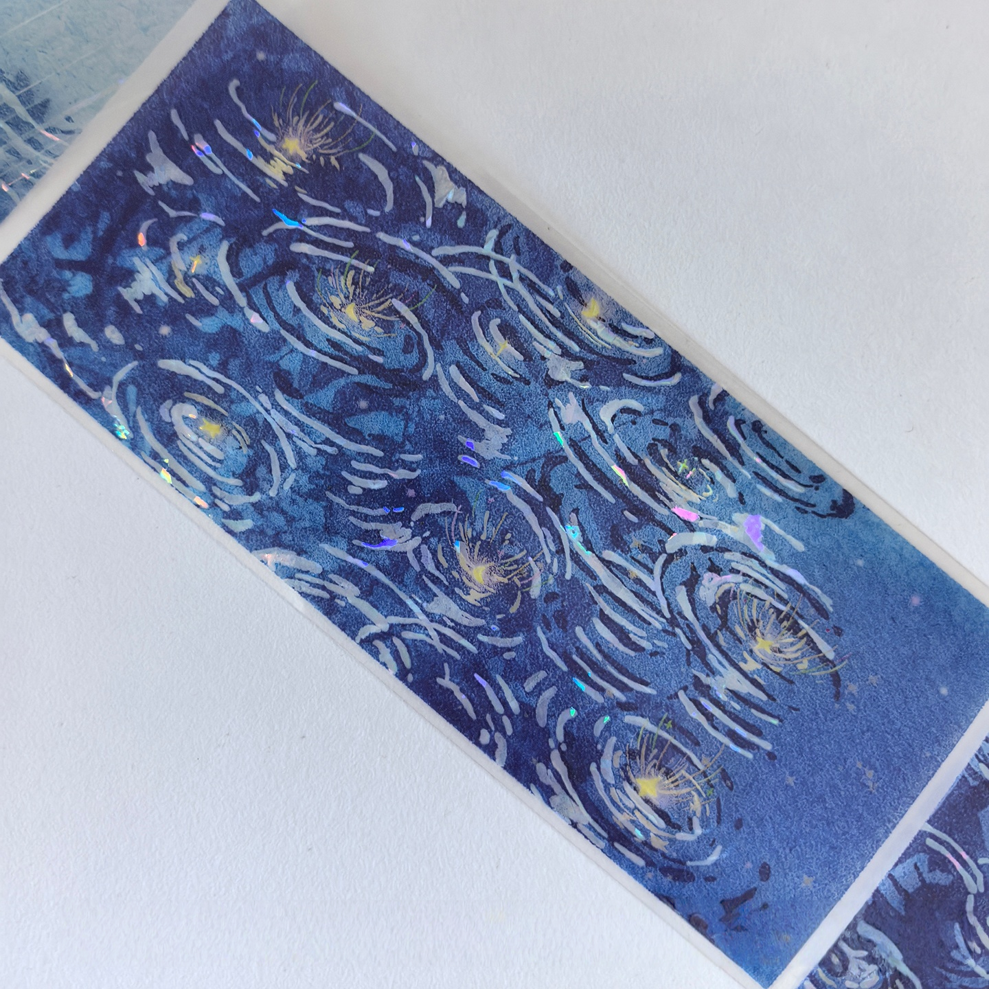 Holographic Midnight Rain PET Tape Holographic Starlit Rain PET Tape | Shroomi