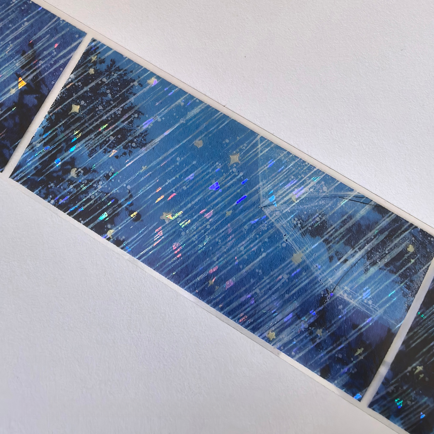 Holographic Midnight Rain PET Tape Holographic Starlit Rain PET Tape | Shroomi