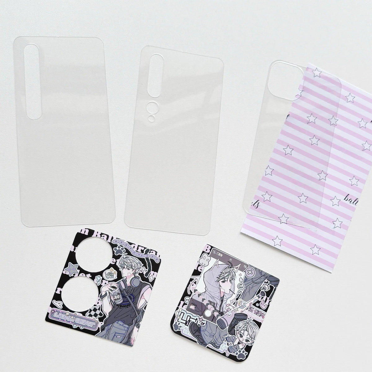 [Samsung] Transparent Phone Card Holder - DIY Decorative Back Card for Samsung