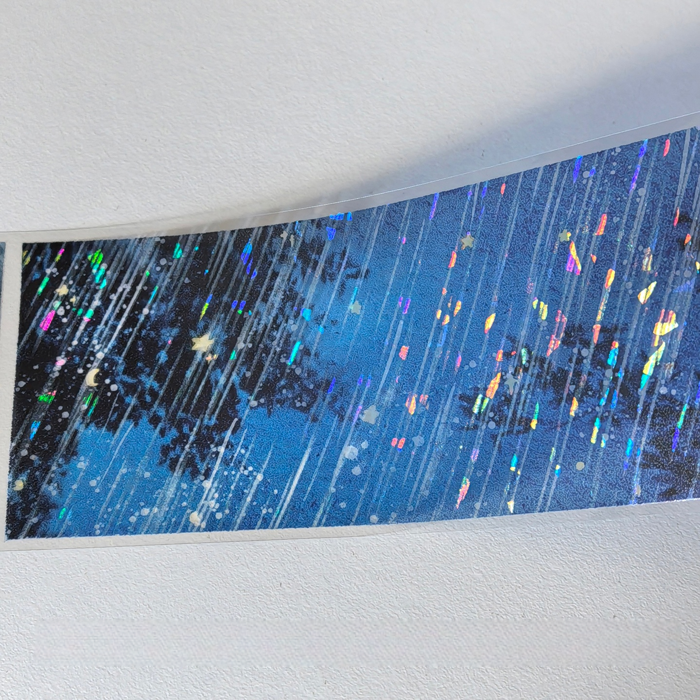Holographic Midnight Rain PET Tape Holographic Starlit Rain PET Tape | Shroomi