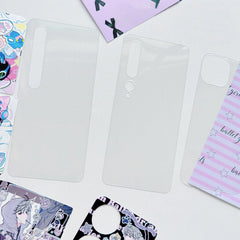 [Samsung] Transparent Phone Card Holder - DIY Decorative Back Card for Samsung