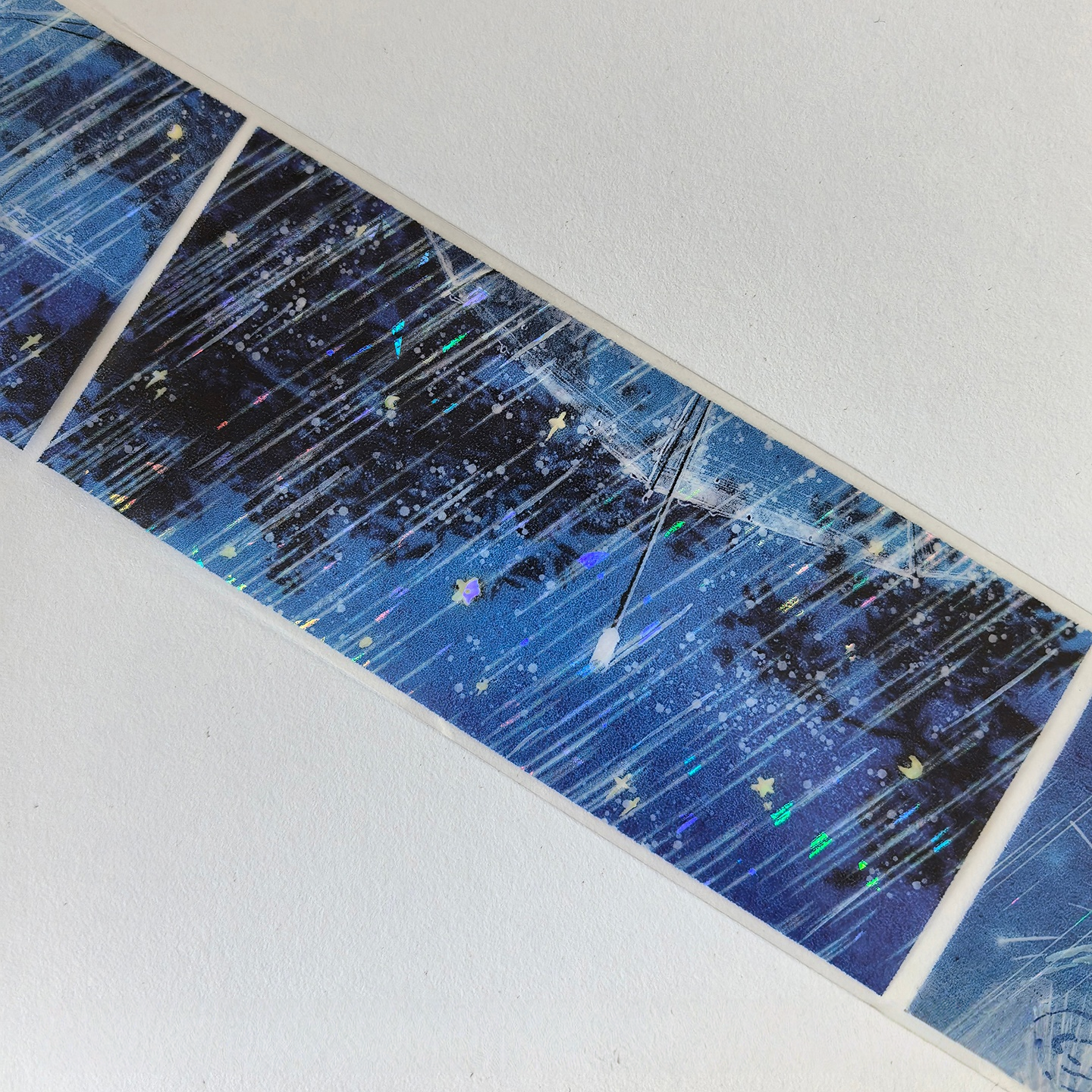 Holographic Midnight Rain PET Tape Holographic Starlit Rain PET Tape | Shroomi