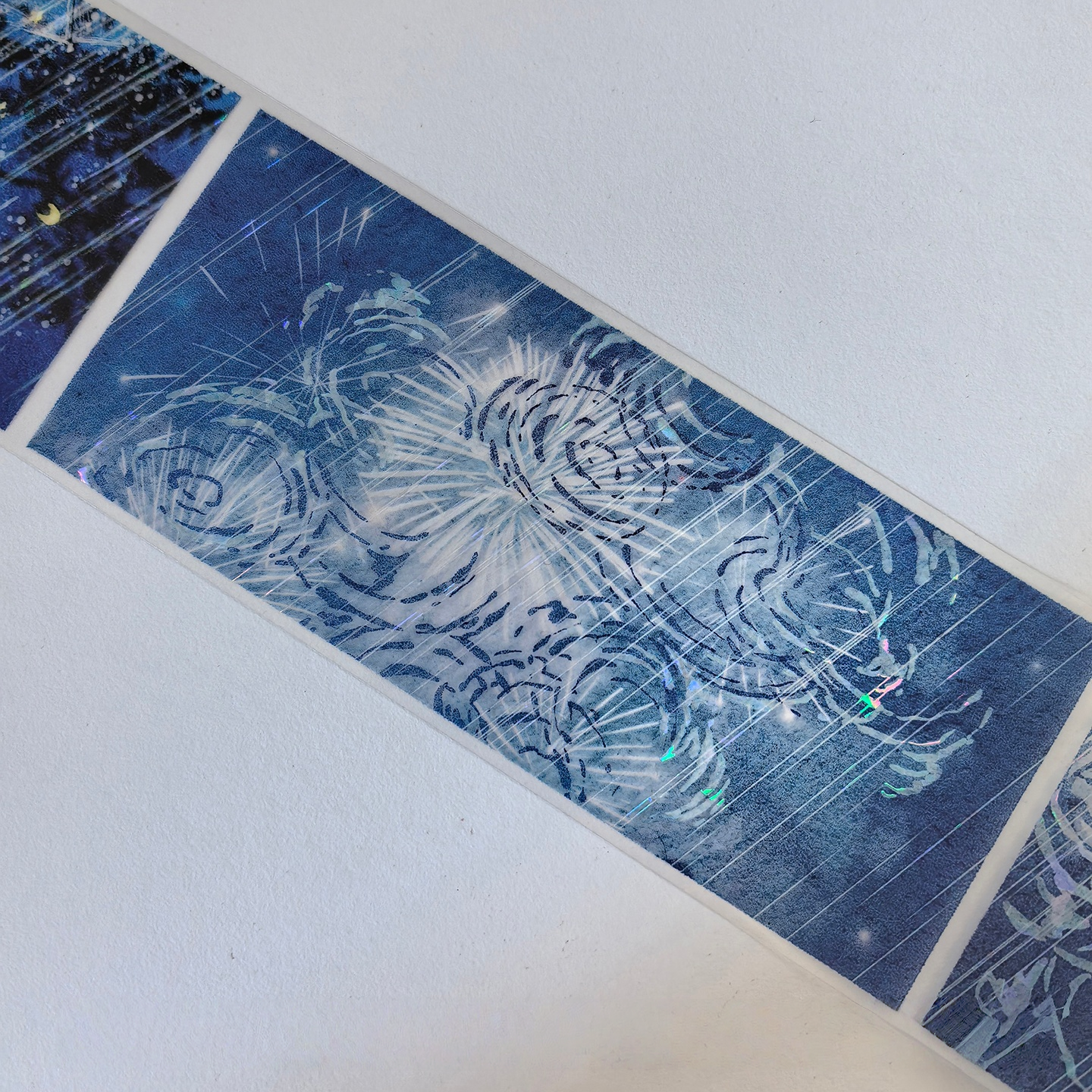 Holographic Midnight Rain PET Tape Holographic Starlit Rain PET Tape | Shroomi