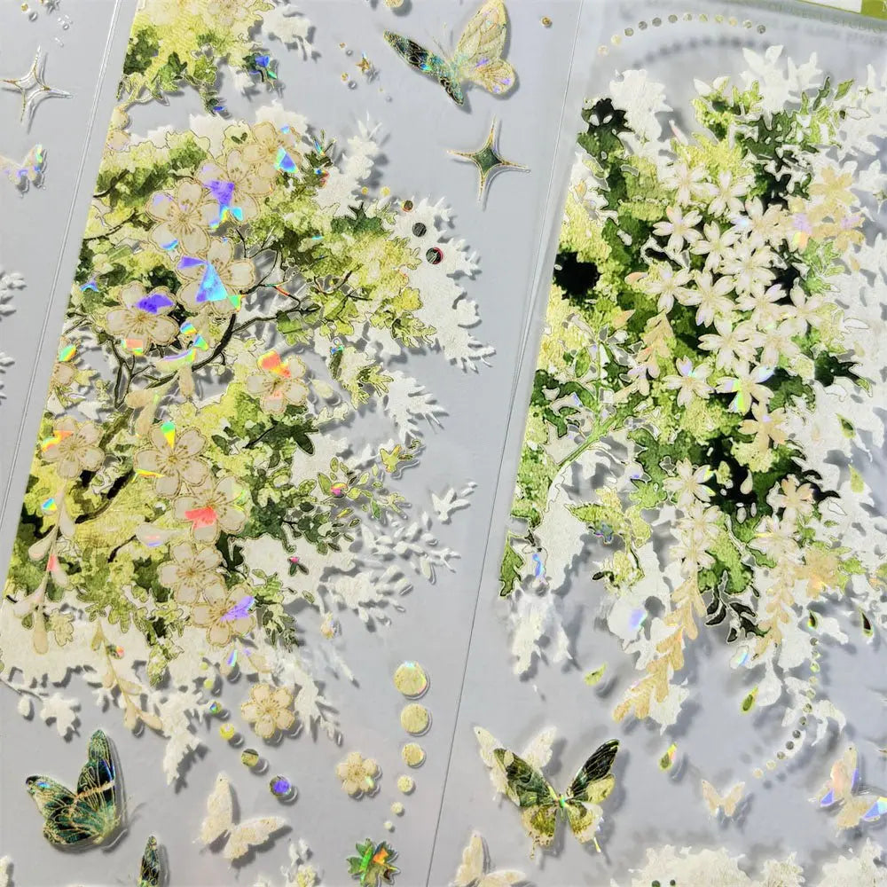 Enchanted Bloom PET Tape Enchanted Bloom Shell Gloss PET Tape | Floral & Botanical Sticker