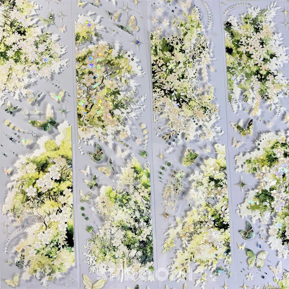 Enchanted Bloom PET Tape Enchanted Bloom Shell Gloss PET Tape | Floral & Botanical Sticker