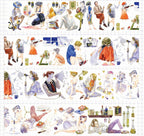 Ephemeral dreams pet tape with artistic scenes of people painting, playing music, reading - Shroomi