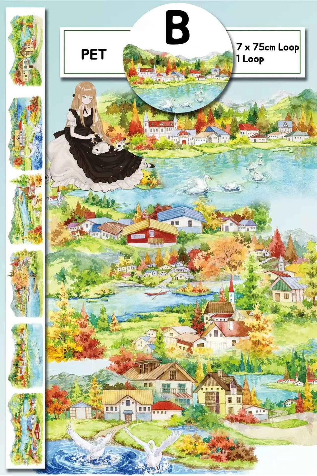 Fairy Tale Town PET Tape 6 Styles - Shroomi