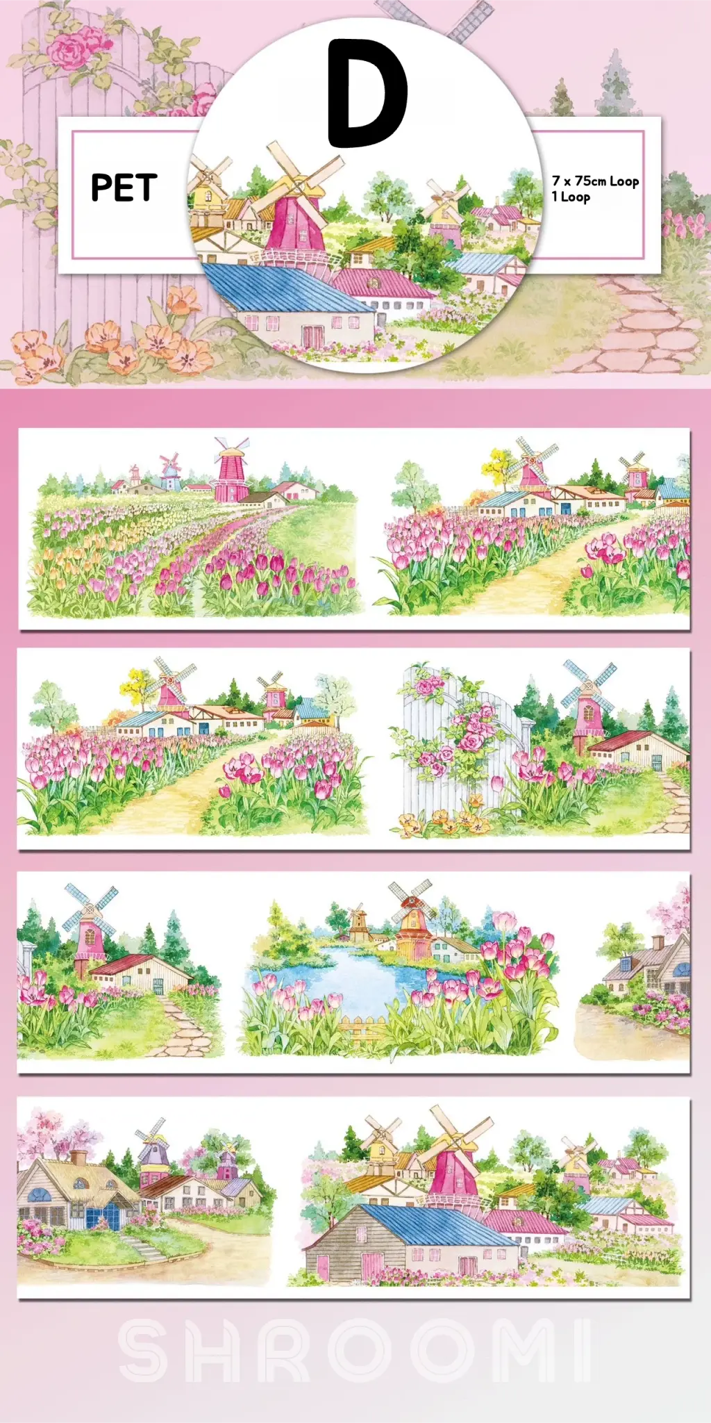 Fairy Tale Town PET Tape 6 Styles - Shroomi