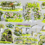 Garden Courtyard PET Tape - Shroomi