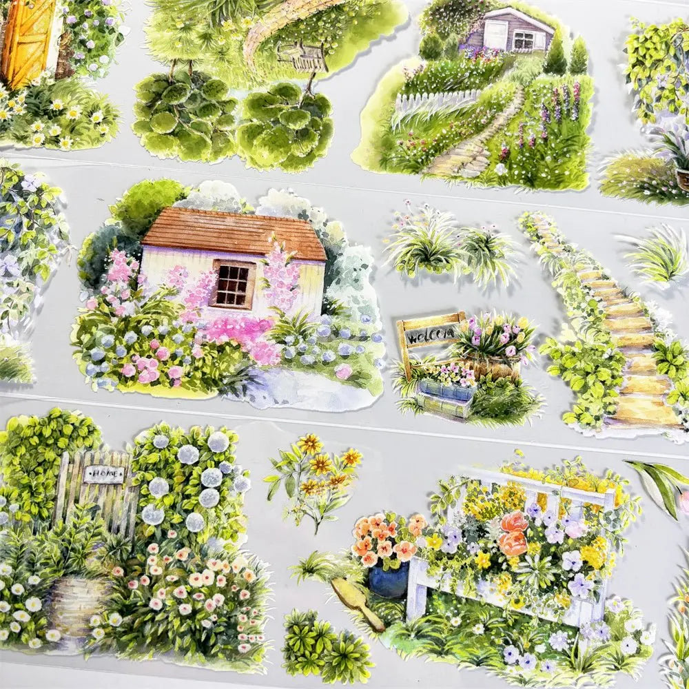 Garden Pathway PET Tape Garden Pathway PET Tape | Cottage & Floral Scenery Sticker