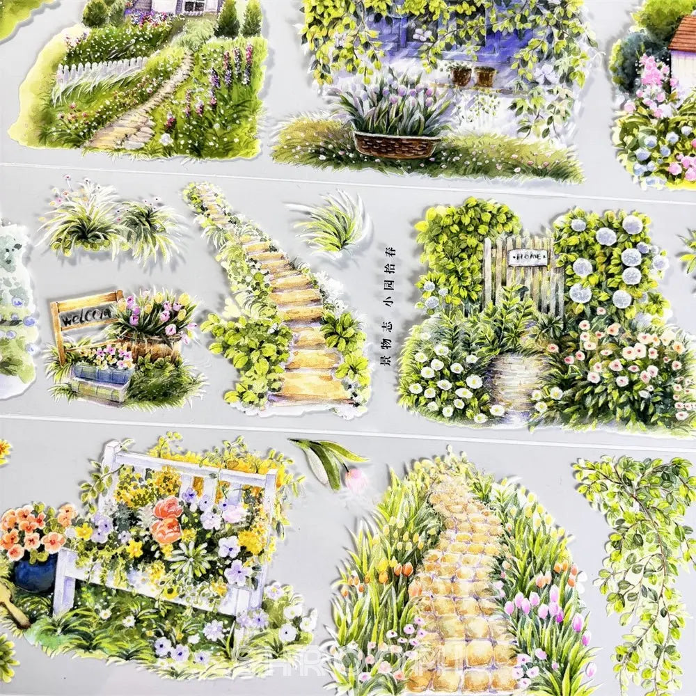 Garden Pathway PET Tape Garden Pathway PET Tape | Cottage & Floral Scenery Sticker