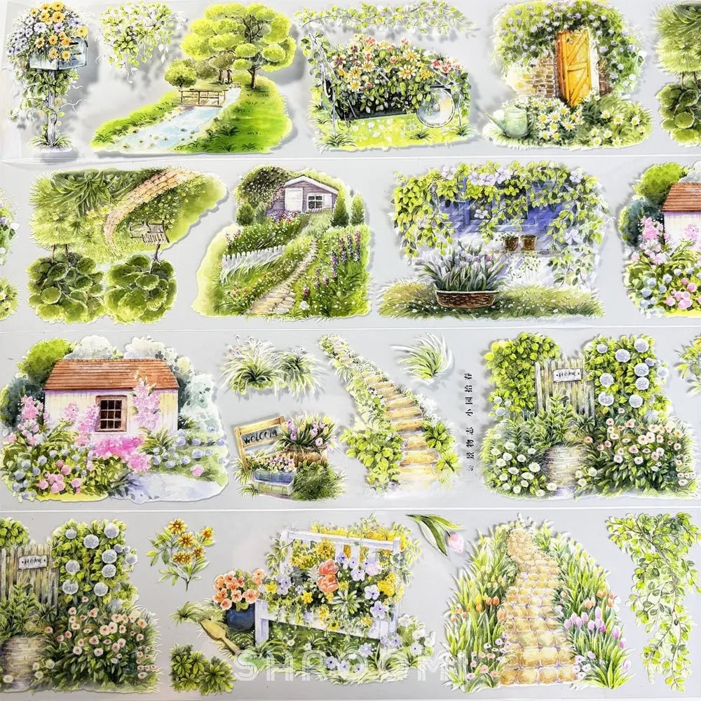 Garden Pathway PET Tape Garden Pathway PET Tape | Cottage & Floral Scenery Sticker