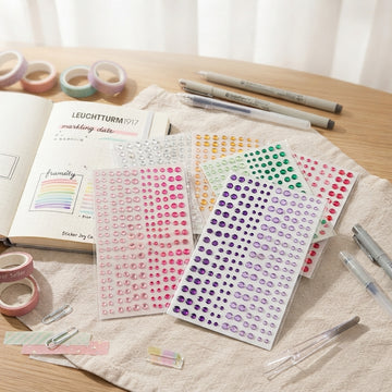 Candy color rhinestone sticker pack