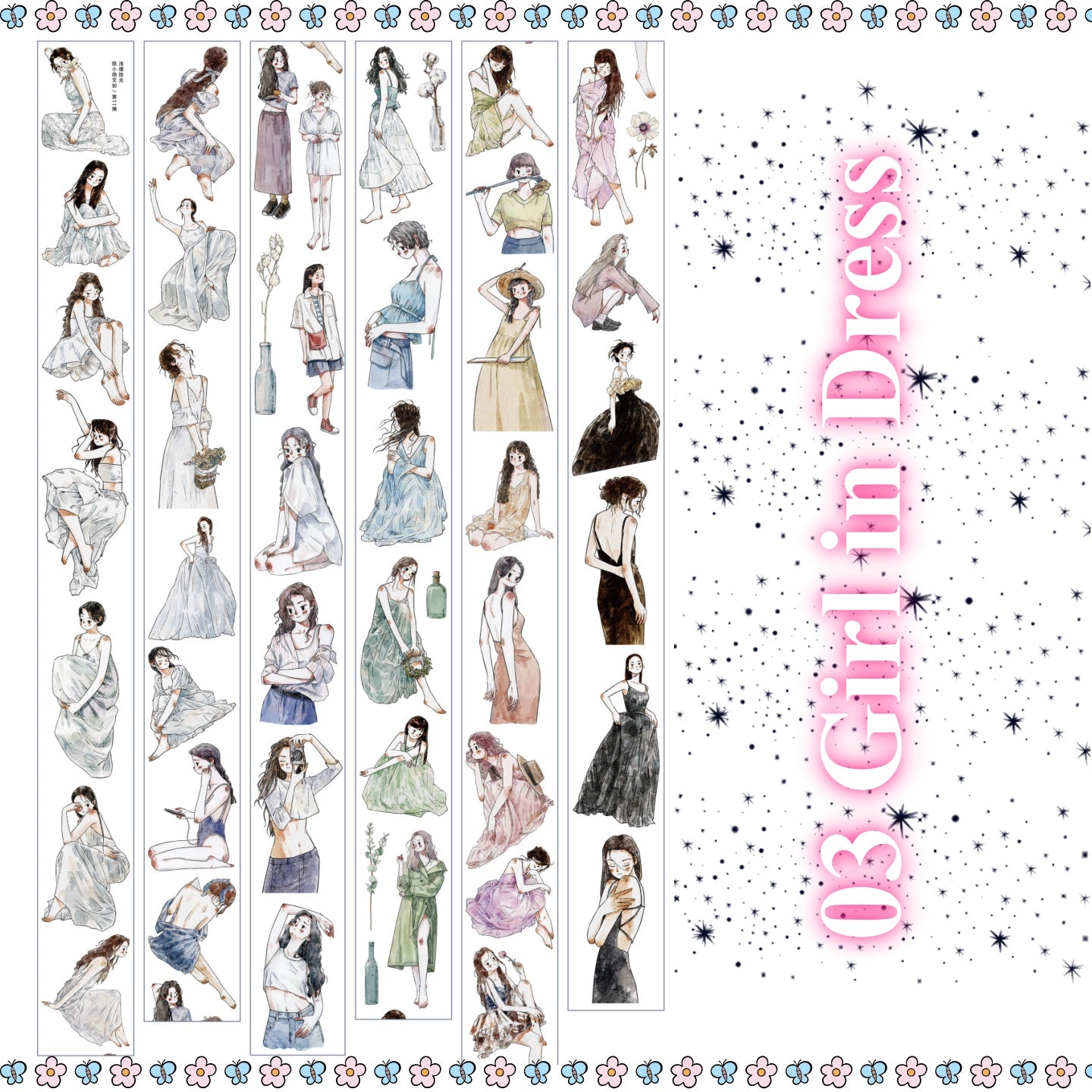 Die-cut Girl's Daily - 4 Styles