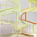 Green Corridor Shadows 2 PET Tape JINGWUZHI