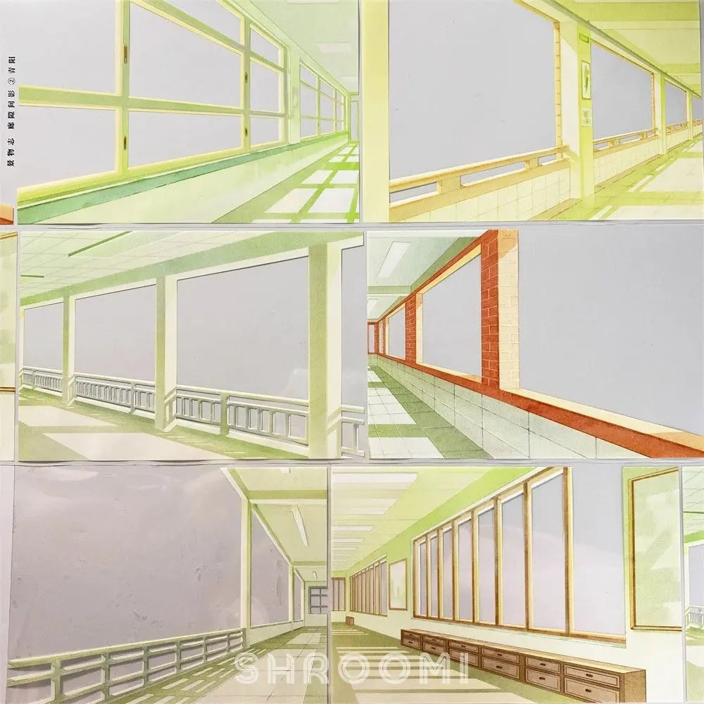 Green Corridor Shadows 2 PET Tape JINGWUZHI