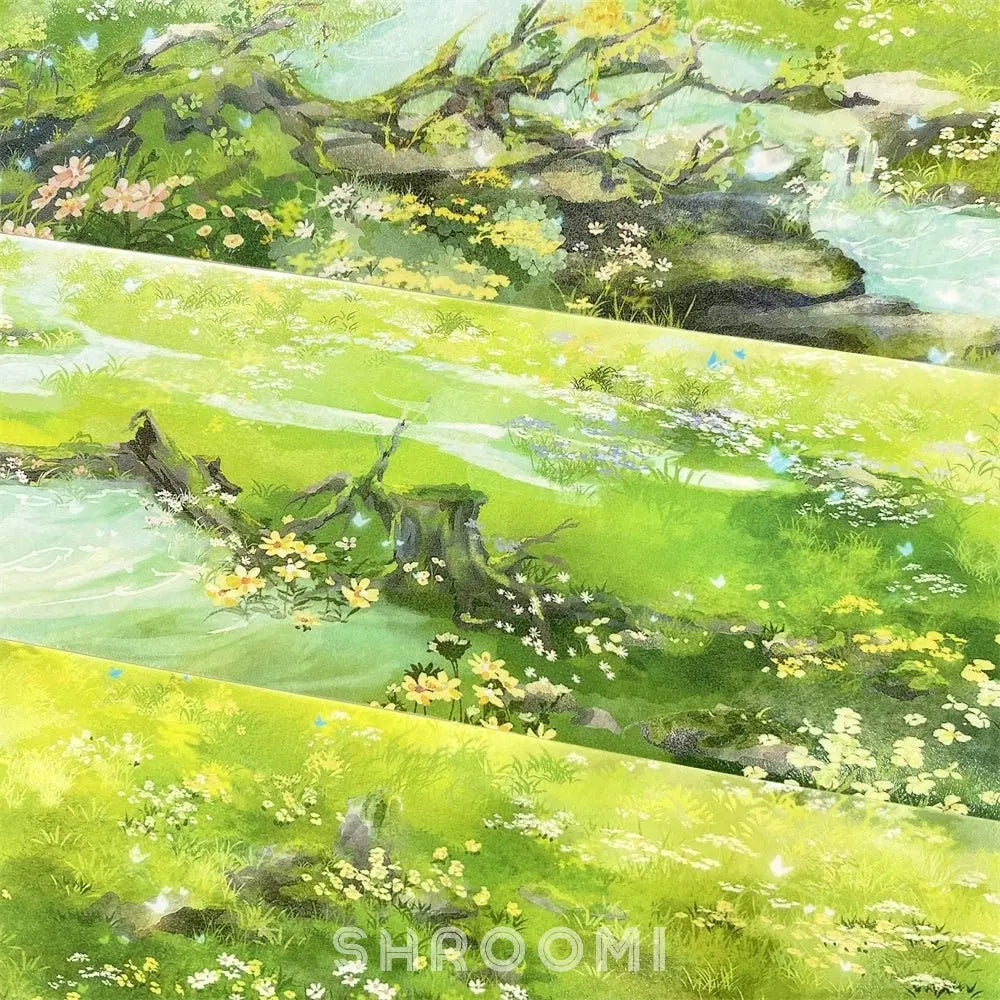 Green Meadow Dreams PET Tape - Shroomi