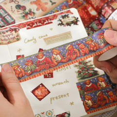 Christmas Washi Tape Set - 20 Rolls | Festive Decorative Masking Tape for Journaling & Gift Wrapping