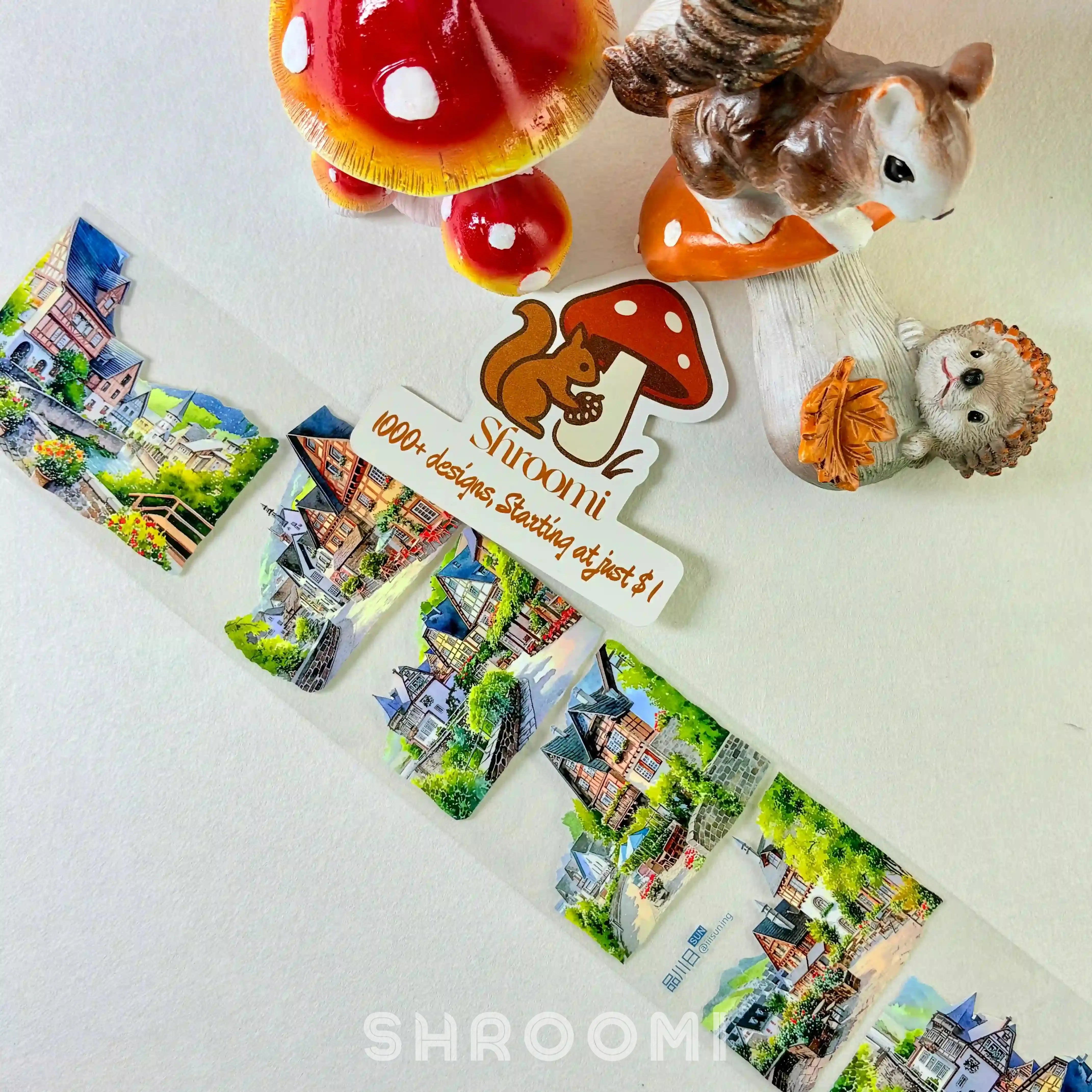 Holiday Town PET Tape Holiday Town PET Tape | European Village & Street Scenery