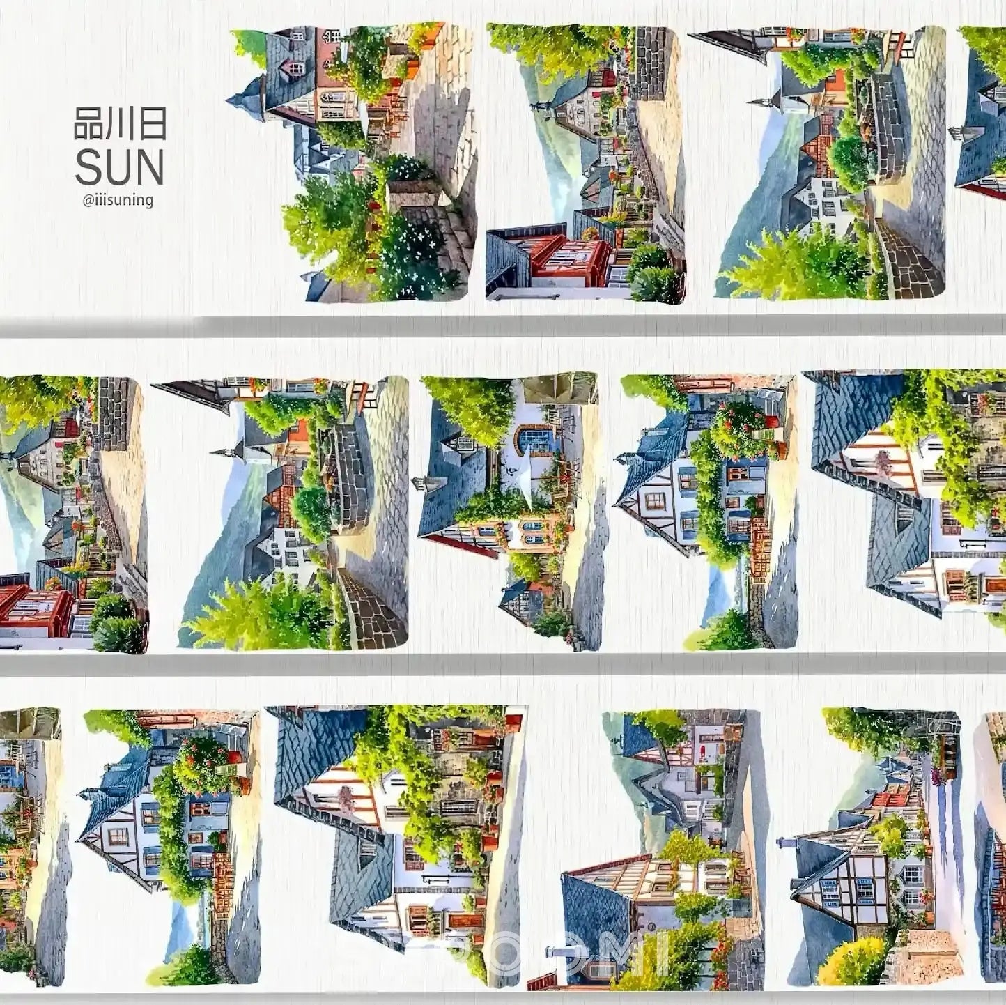 Holiday Town PET Tape Holiday Town PET Tape | European Village & Street Scenery