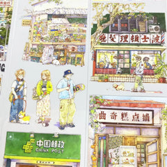 Hong Kong Street Life PET Tape Hong Kong Street Life PET Tape | Urban Scenery & Shop Stickers