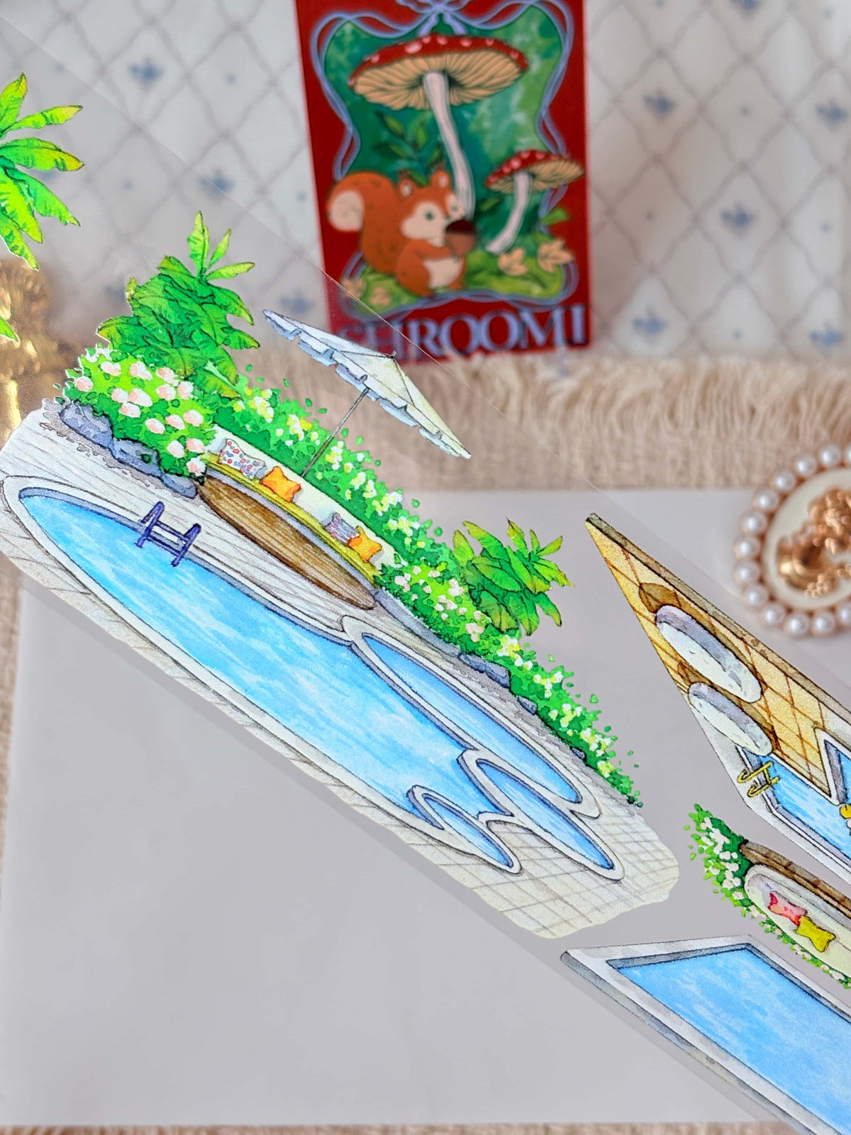 Summer Pool Decorative Tape