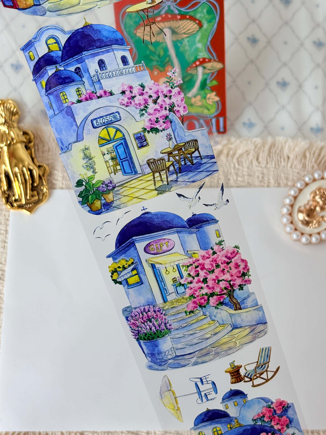 Santorini Seaside PET Tape
