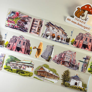 Holiday Record PET Tape Holiday Record PET Tape – Historic City Landmarks for Travel Journals