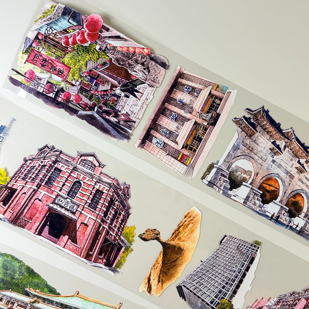 Holiday Record PET Tape Holiday Record PET Tape – Historic City Landmarks for Travel Journals