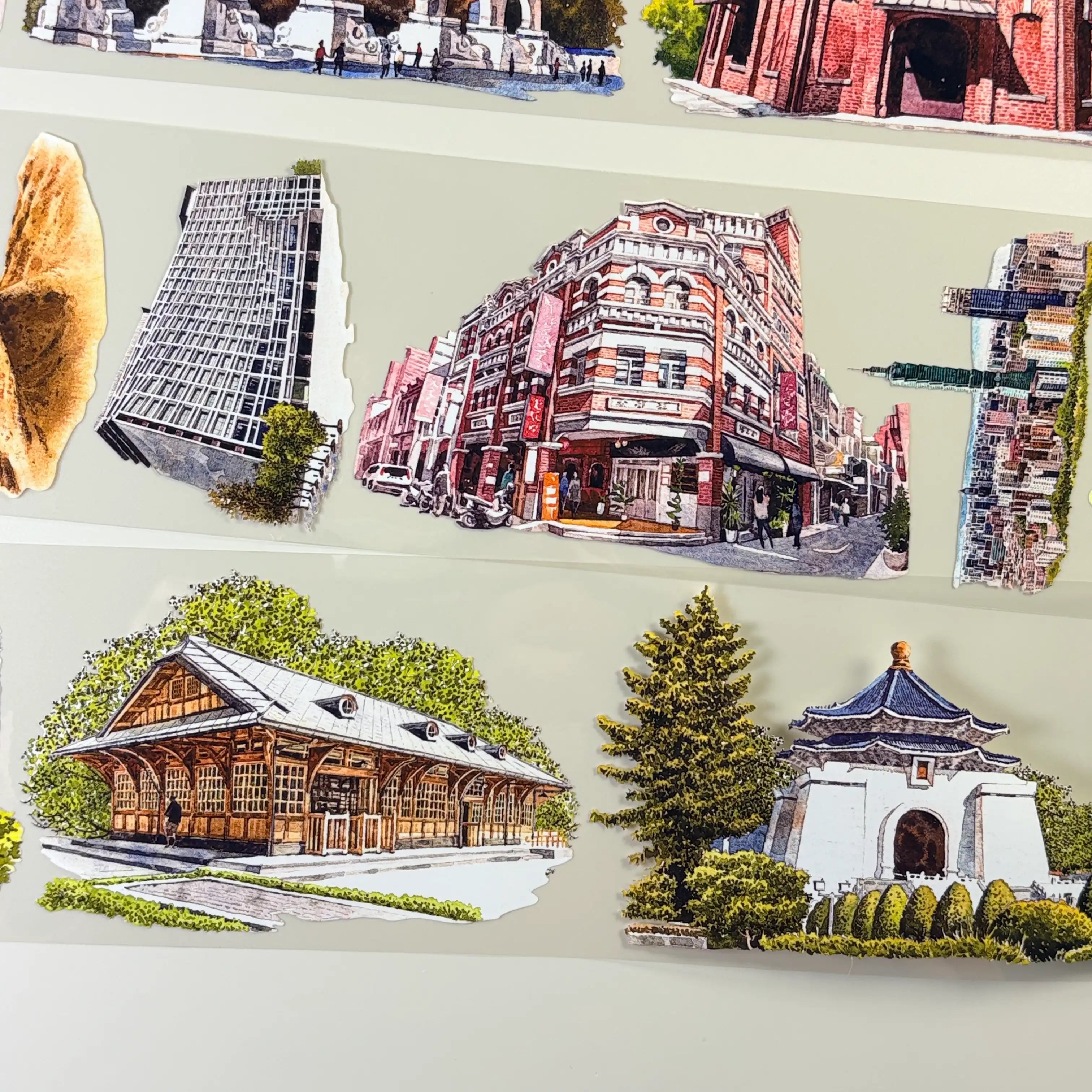 Holiday Record PET Tape Holiday Record PET Tape – Historic City Landmarks for Travel Journals