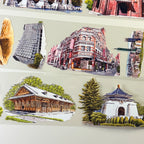 Holiday Record PET Tape Holiday Record PET Tape – Historic City Landmarks for Travel Journals