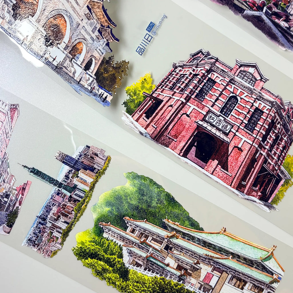 Holiday Record PET Tape Holiday Record PET Tape – Historic City Landmarks for Travel Journals