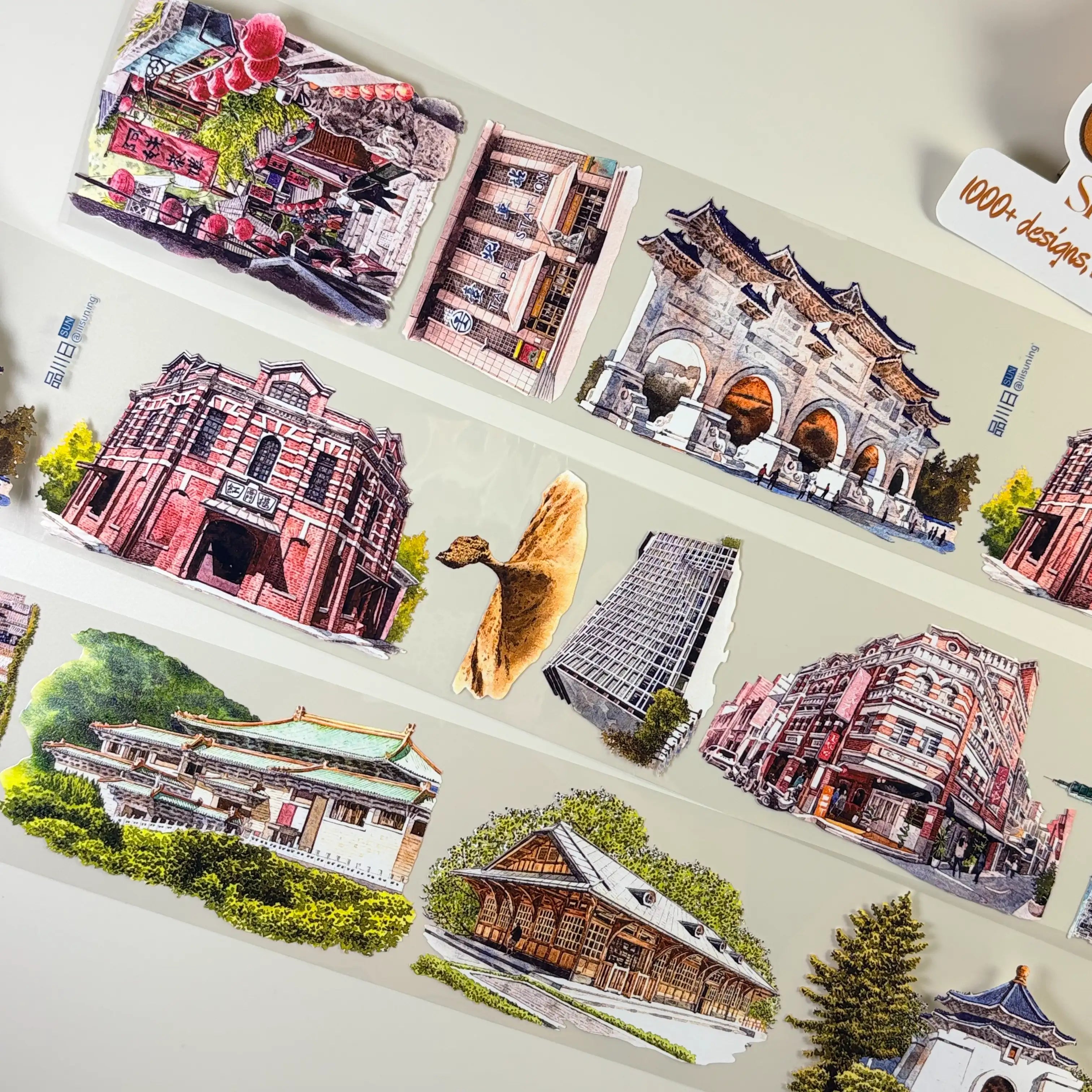 Holiday Record PET Tape Holiday Record PET Tape – Historic City Landmarks for Travel Journals