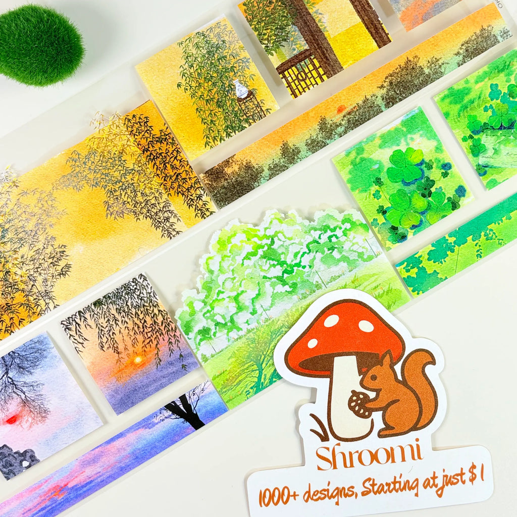Ethereal Summer Forest PET Tape Sunlit Forest Reverie PET Tape | Shroomi