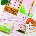 Spring Cherry Rain PET Tape Dreamy Spring Sakura Raindrops PET Tape for Journaling | Shroomi