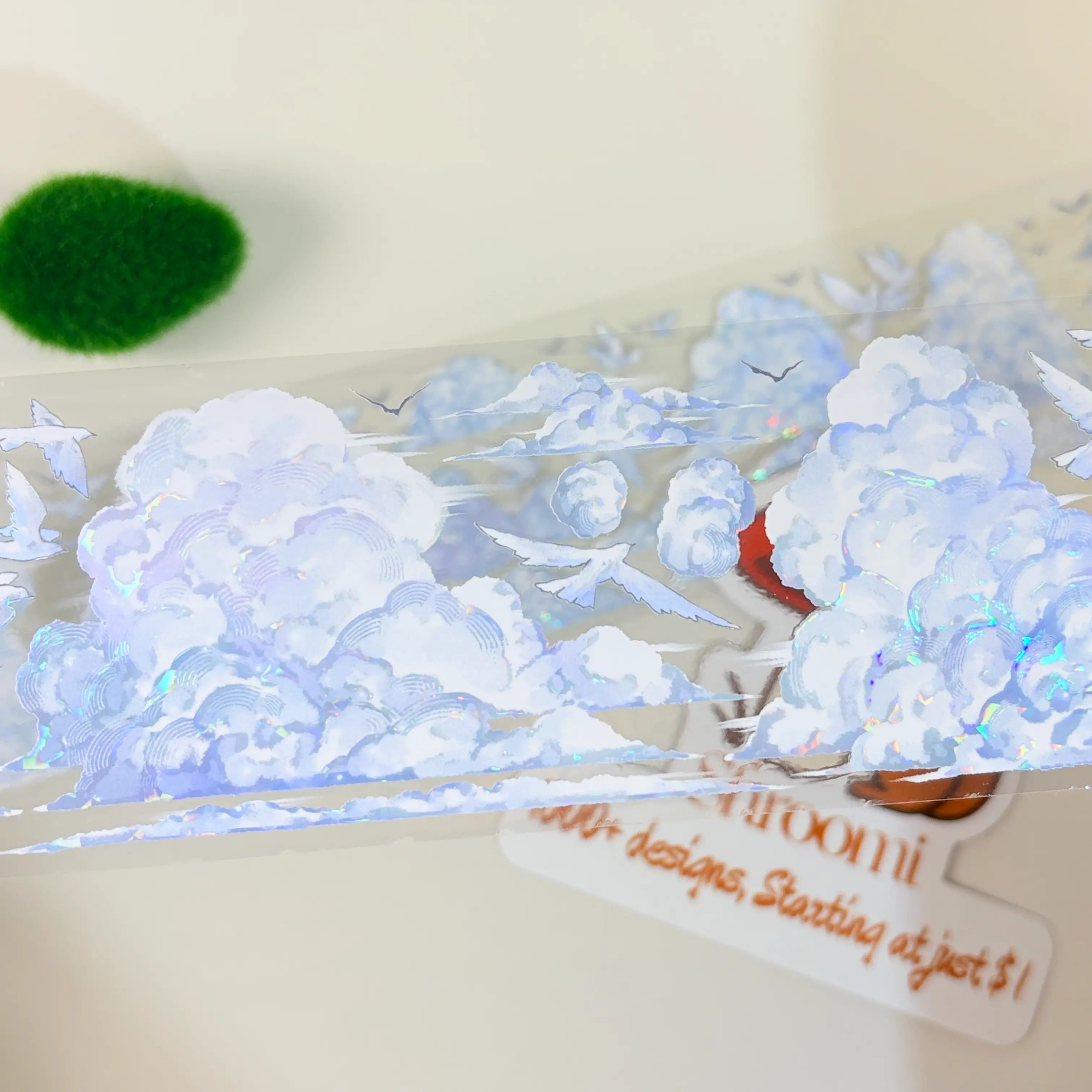 Dream Drifter Holographic PET Tape Cloud Dream Flight Holographic PET Tape | Shroomi