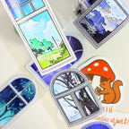 Celestial Window PET Tape Watercolor Celestial Windows Journaling PET Tape | Shroomi