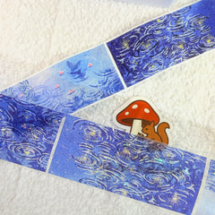 Holographic Midnight Rain PET Tape Holographic Starlit Rain PET Tape | Shroomi