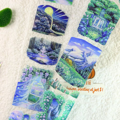 Fantasy Forest Revelation PET Tape Celestial Forest Revelation Holographic PET Tape | Shroomi