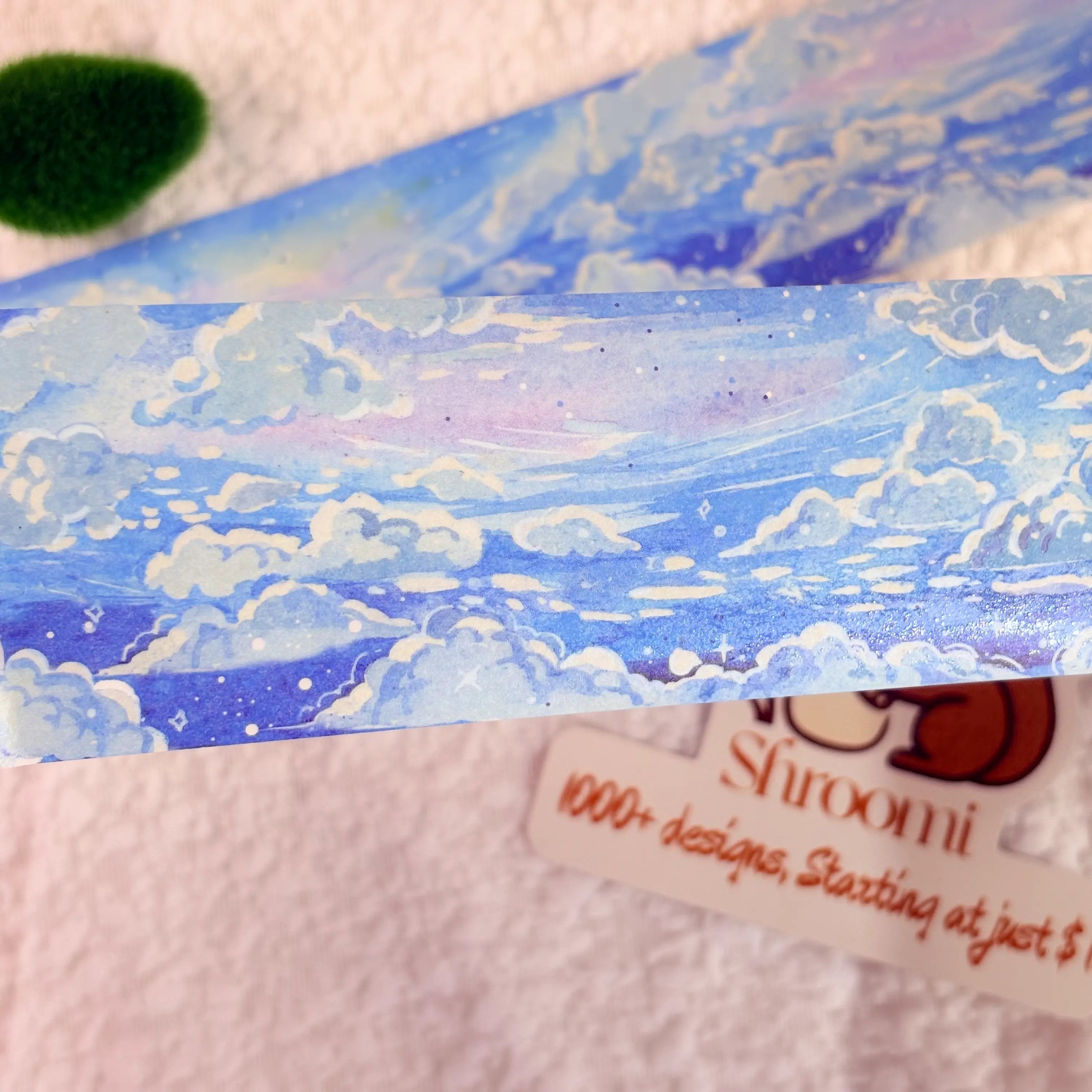 Celestial Cloud Sea Tape Dreamy Cloud Sea Serenity Washi/PET Journaling Tape | Shroomi