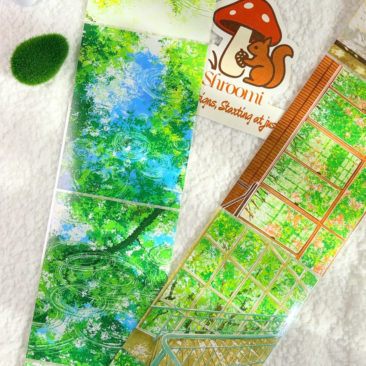 Dappled Window Canopy PET Tape Verdant Canopy Windowscapes: Dappled Light PET Tape | Shroomi