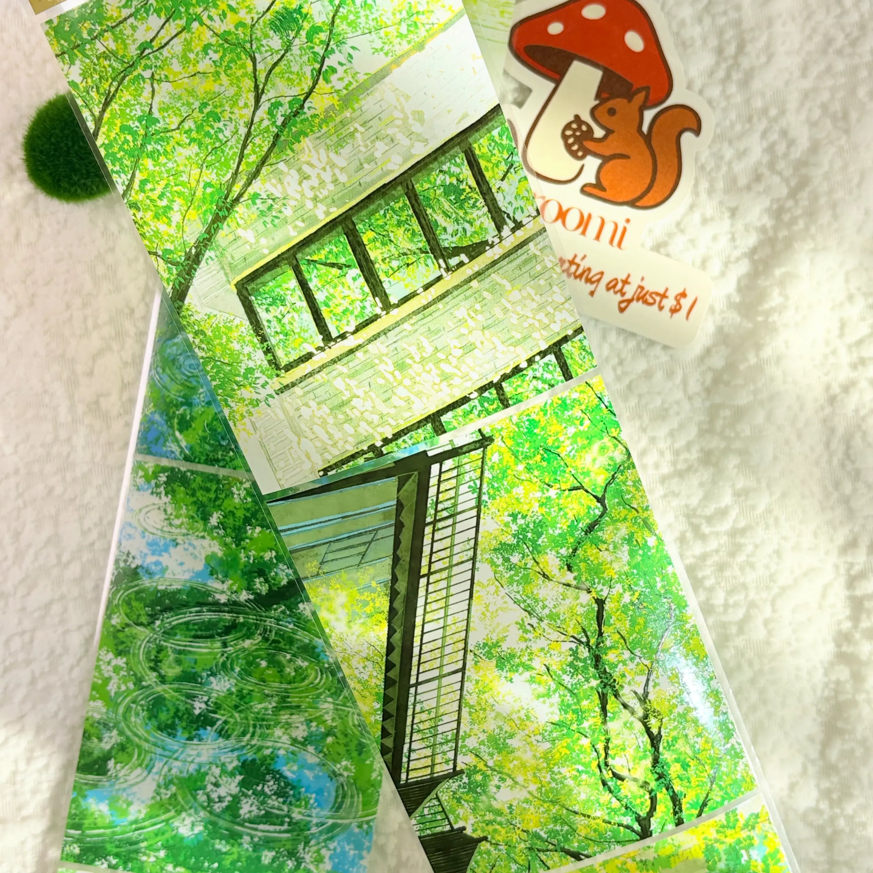 Dappled Window Canopy PET Tape Verdant Canopy Windowscapes: Dappled Light PET Tape | Shroomi