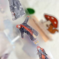 Die-cut Snowfall Whispers Character PET Tape Snowfall Serenity Watercolor Die-cut Matte PET Tape | Shroomi