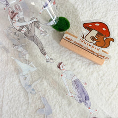 Die-cut Ballet Character PET Tape Ballet Grace Dancers Watercolor PET Tape for Journaling | Shroomi