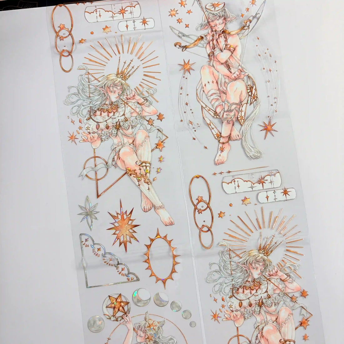 Morning Star PET Decorative Tape - Vintage Elegant Figures, Made in Taiwan