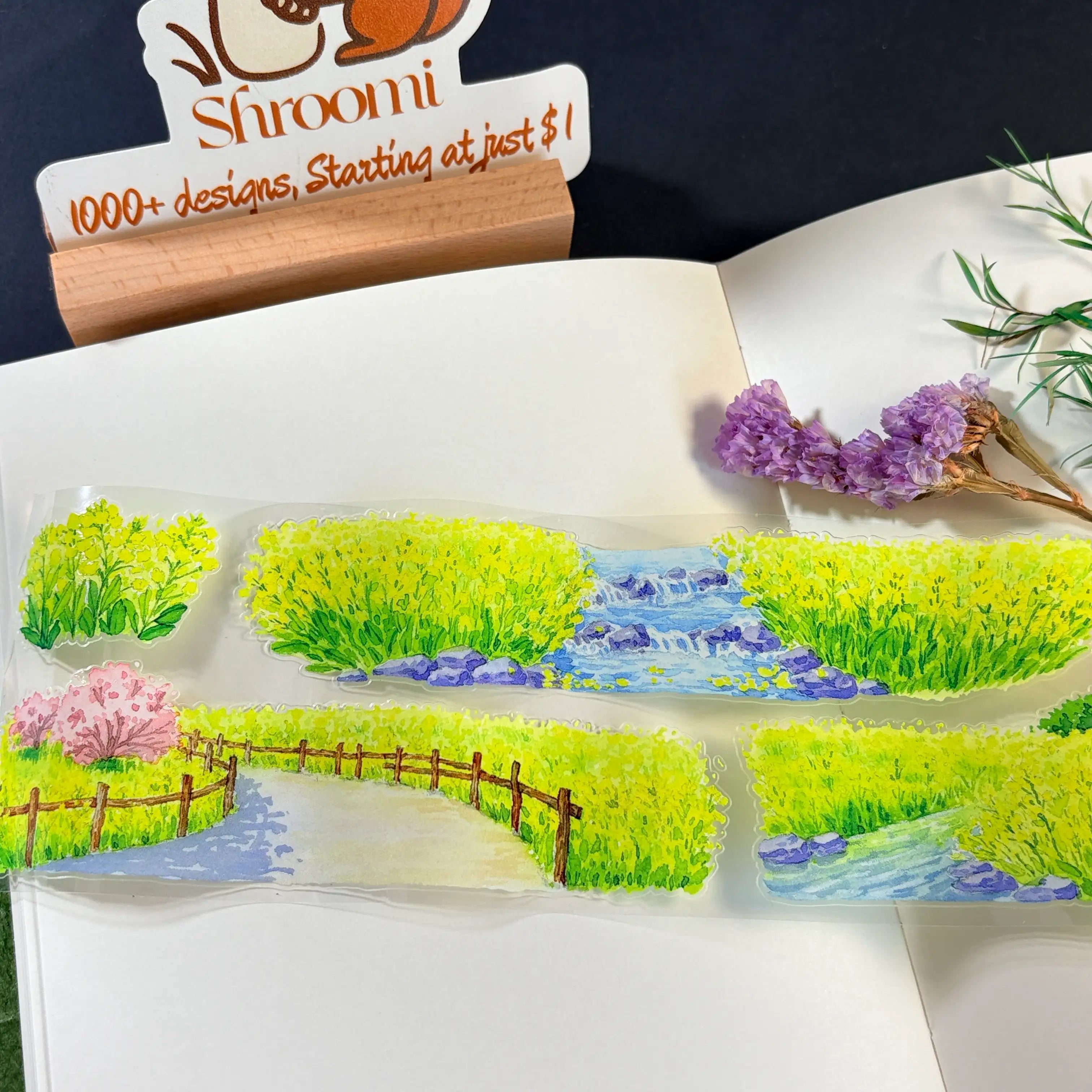 Yellow Rapeseed Fields PET Tape