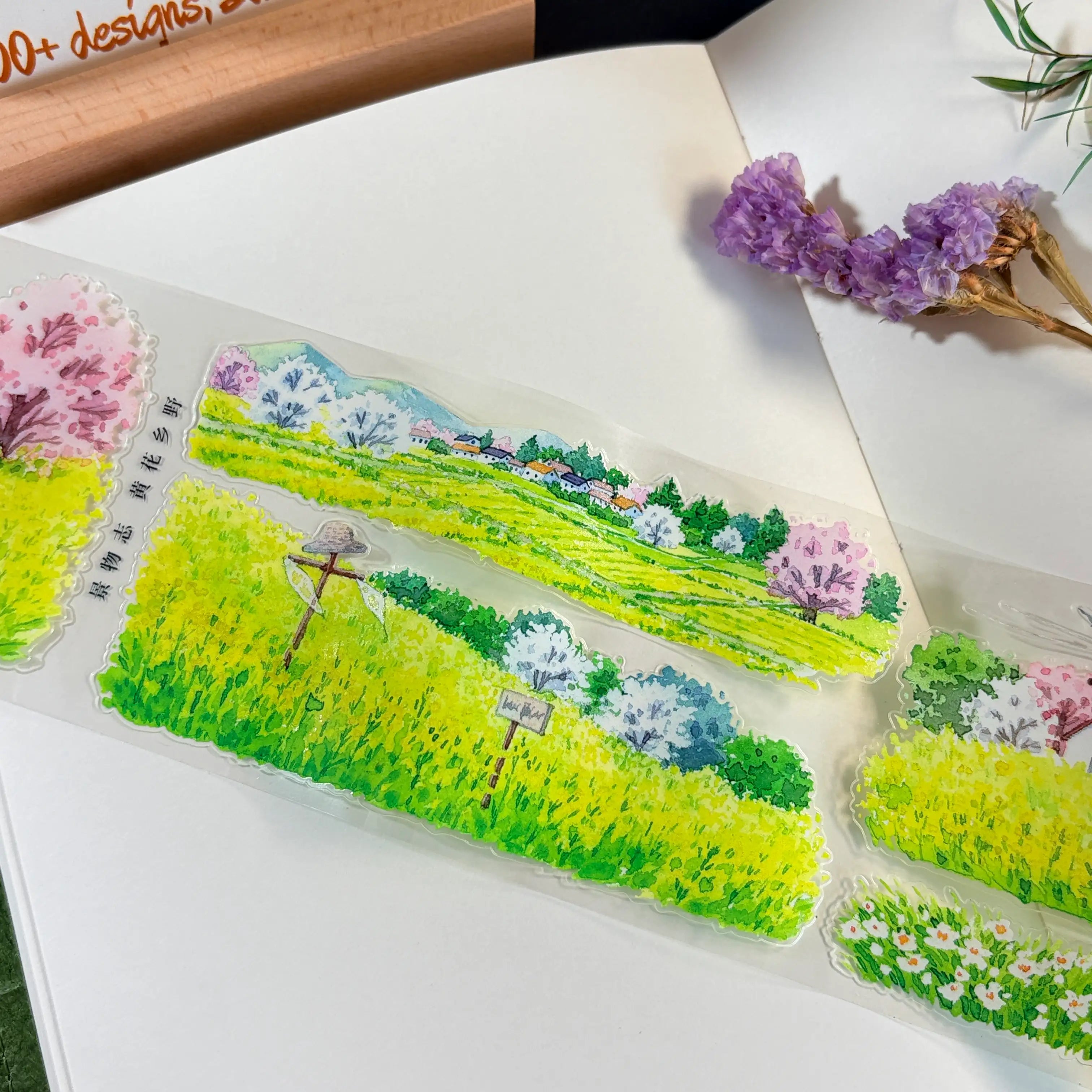 Yellow Rapeseed Fields PET Tape