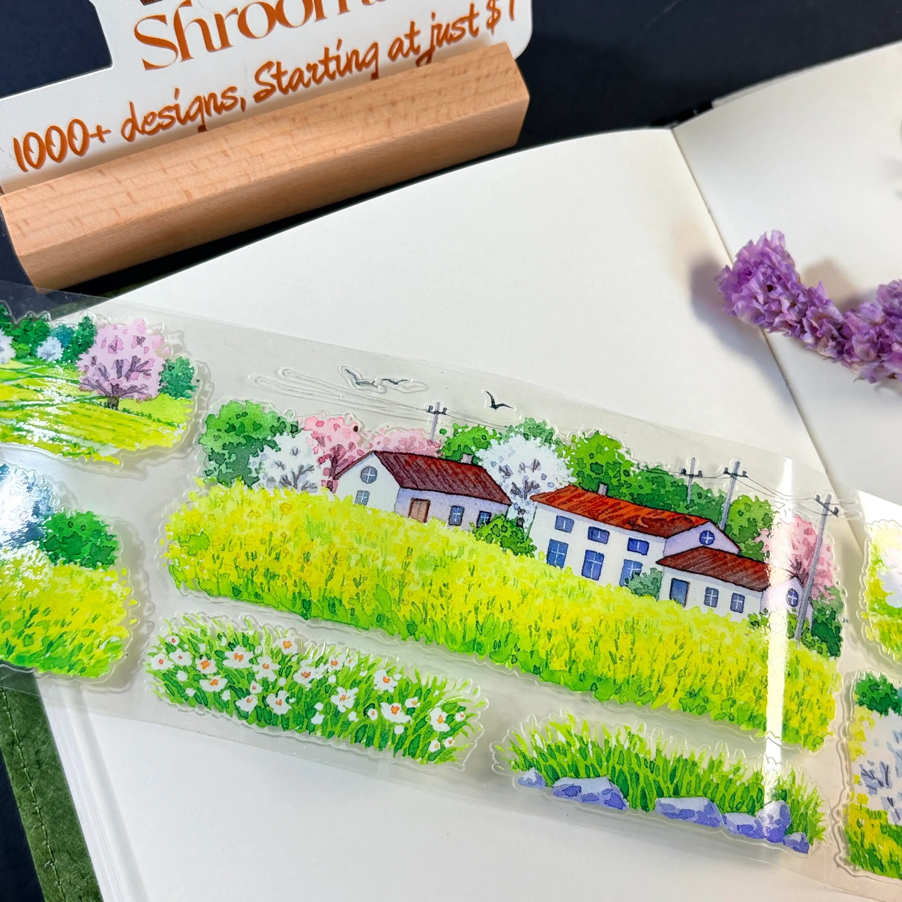 Yellow Rapeseed Fields PET Tape